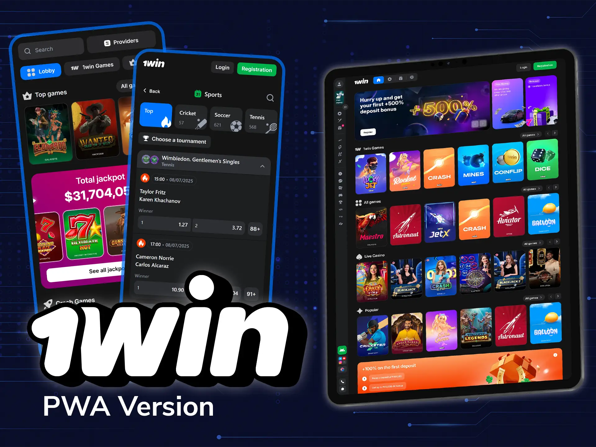 Enjoy the fast and convenient 1Win web app.