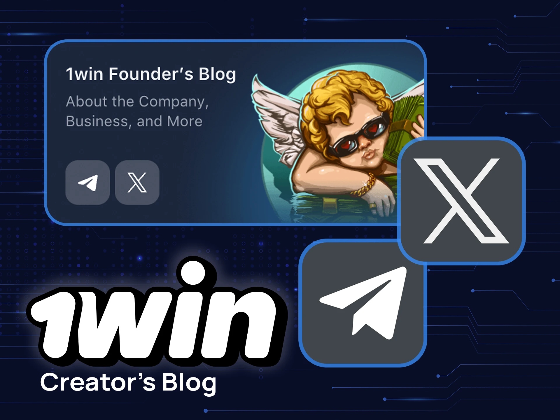 Learn more about the company's journey and 1win's growth in the founder's blog.